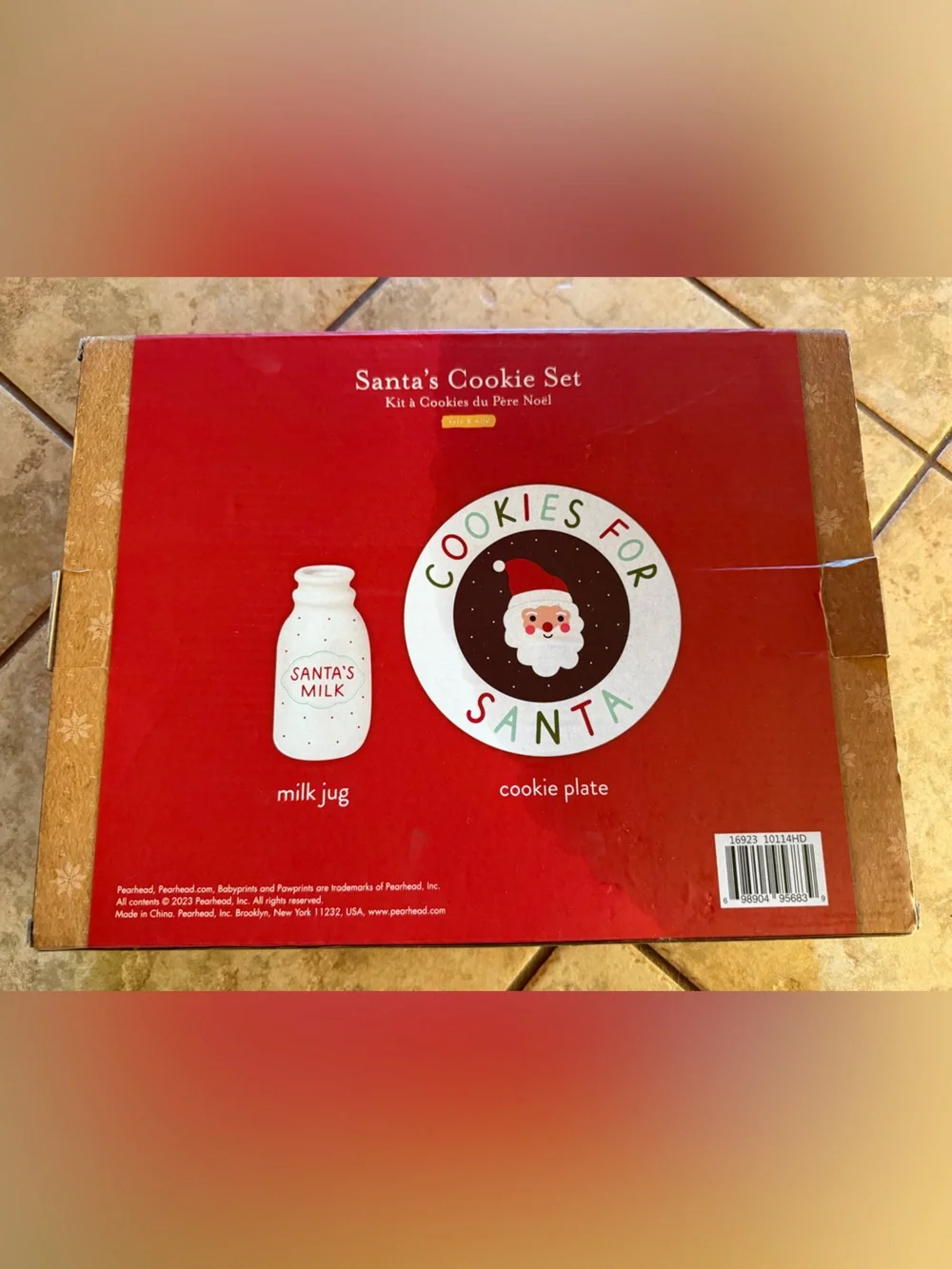 Kate and Milo - Cookies and Milk for Santa - Dining Set - NEW IN BOX